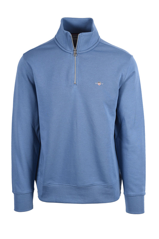 GANT REG SHIELD HALF ZIP BLUE HORIZON