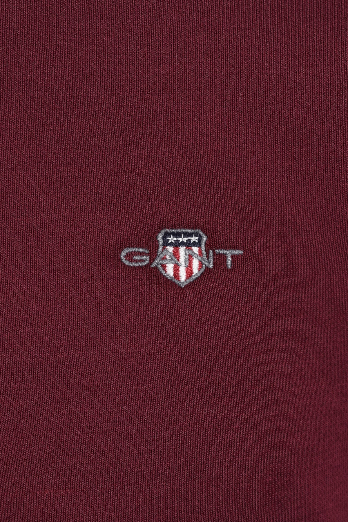 GANT REG SHIELD HALF ZIP DEEP GRAPE WINE Gant Michael Stewart Menswear  Knitwear