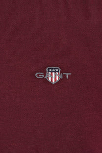 GANT REG SHIELD HALF ZIP DEEP GRAPE WINE Gant Michael Stewart Menswear  Knitwear