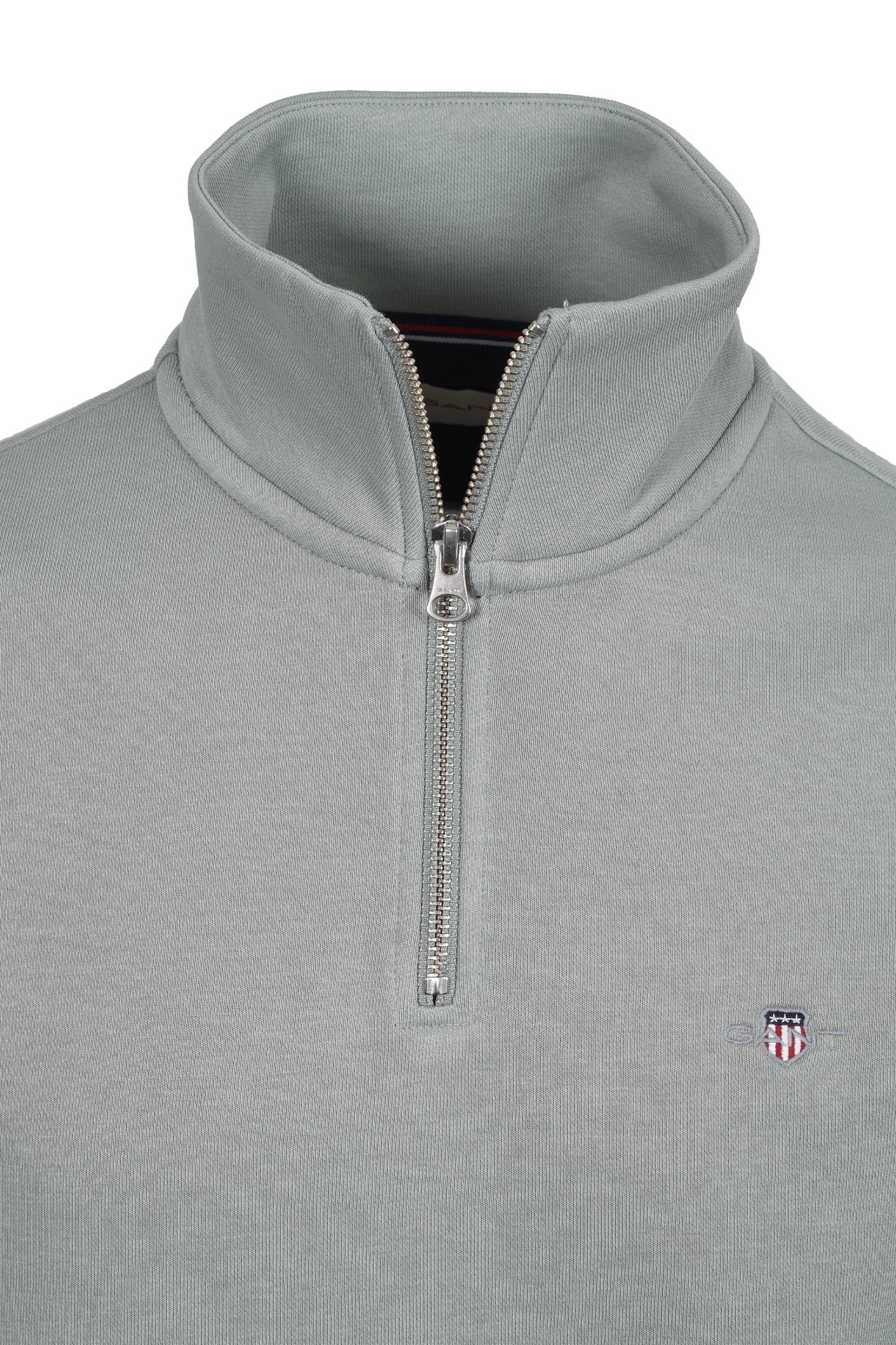 GANT REG SHIELD HALF ZIP SWEAT CERAMIC GREY