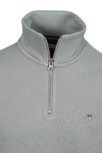 GANT REG SHIELD HALF ZIP SWEAT CERAMIC GREY Gant