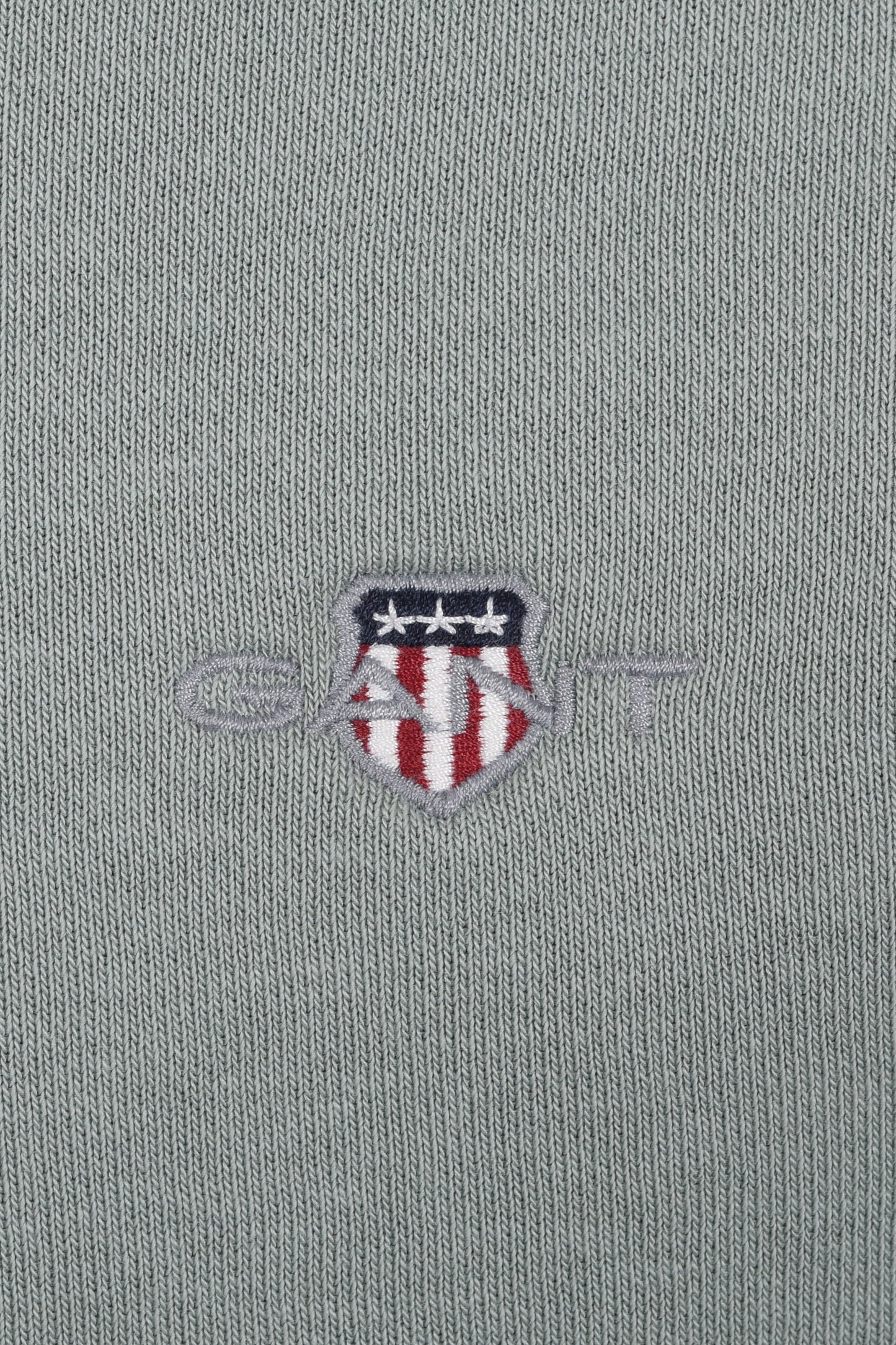 GANT REG SHIELD HALF ZIP SWEAT CERAMIC GREY