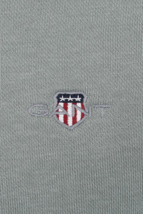 GANT REG SHIELD HALF ZIP SWEAT CERAMIC GREY Gant