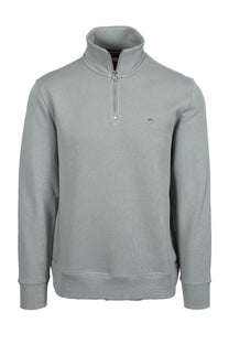 GANT REG SHIELD HALF ZIP SWEAT CERAMIC GREY Gant