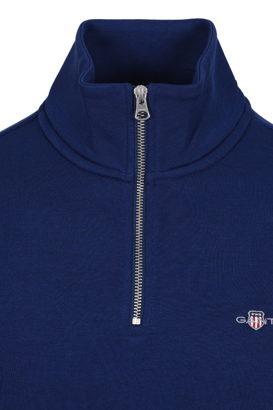GANT REG SHIELD HALF ZIP SWEAT RICH NAVY