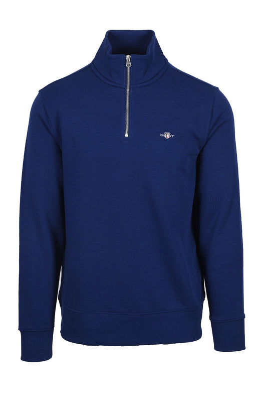 GANT REG SHIELD HALF ZIP SWEAT RICH NAVY