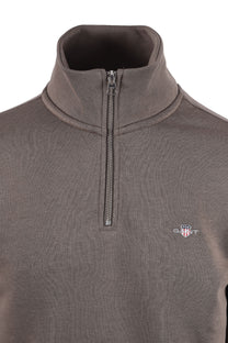 GANT REG SHIELD HALF ZIP SWEATSHIRT FADED TAUPE Gant Michael Stewart Menswear