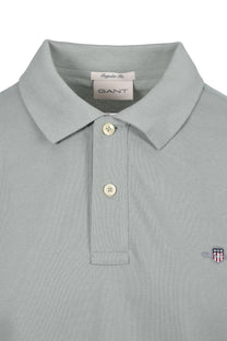 GANT REG SHIELD SS PIQUE POLO SHIRT CERAMIC GREY Gant