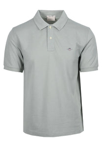 GANT REG SHIELD SS PIQUE POLO SHIRT CERAMIC GREY Gant