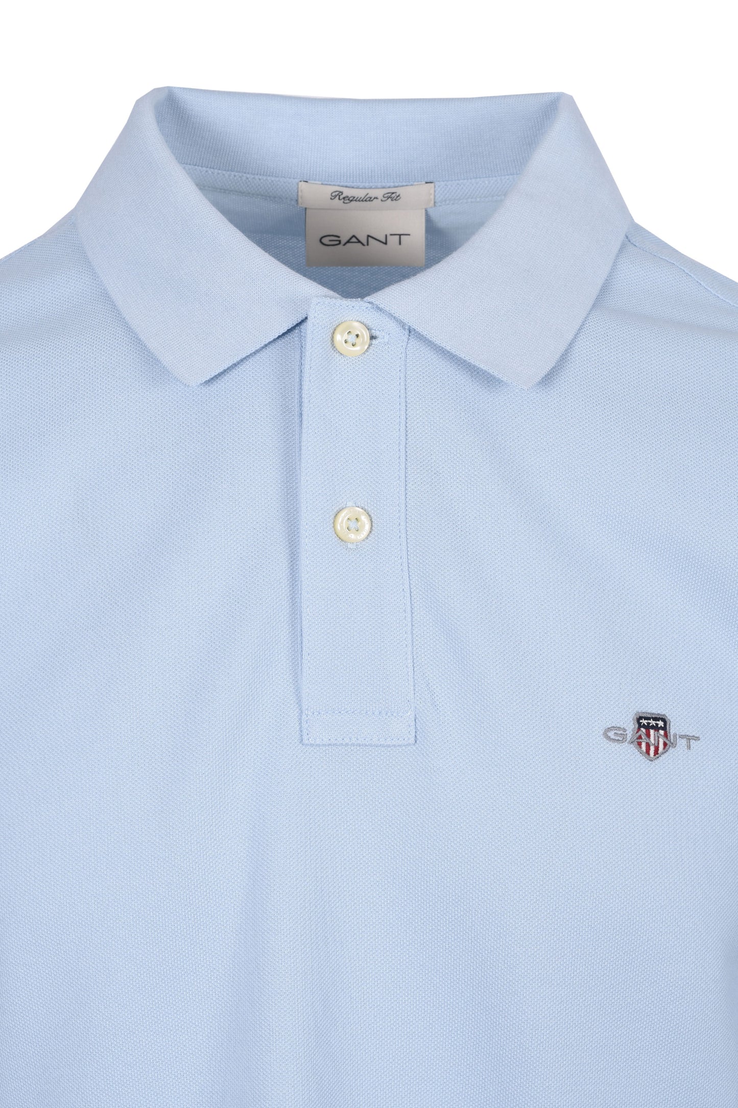 GANT REG SHIELD SS PIQUE POLO SHIRT FRESH BLUE
