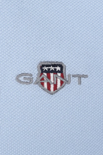 GANT REG SHIELD SS PIQUE POLO SHIRT FRESH BLUE Gant
