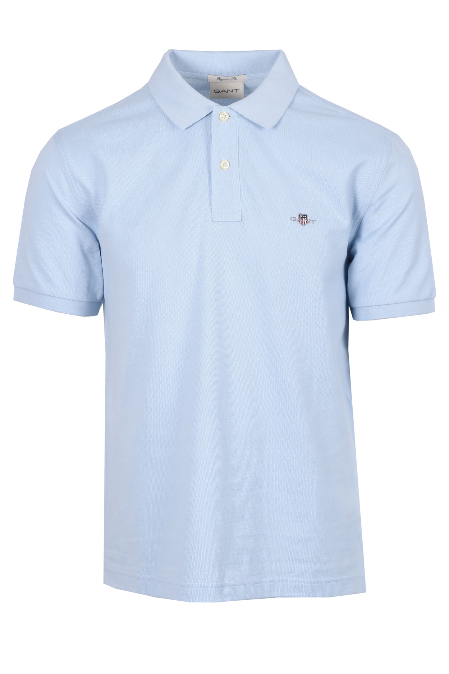 GANT REG SHIELD SS PIQUE POLO SHIRT FRESH BLUE