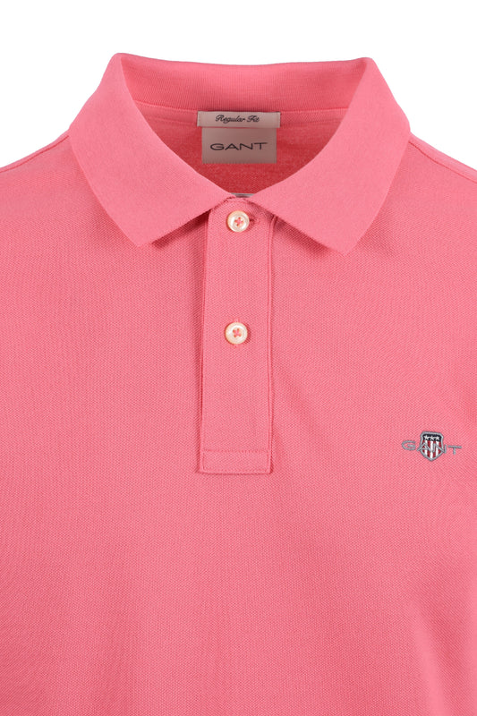 GANT REG SHIELD SS PIQUE POLO SHIRT ROSE PINK