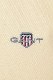 GANT REG SHIELD SS PIQUE POLO SHIRT VANILLA YELLOW Gant
