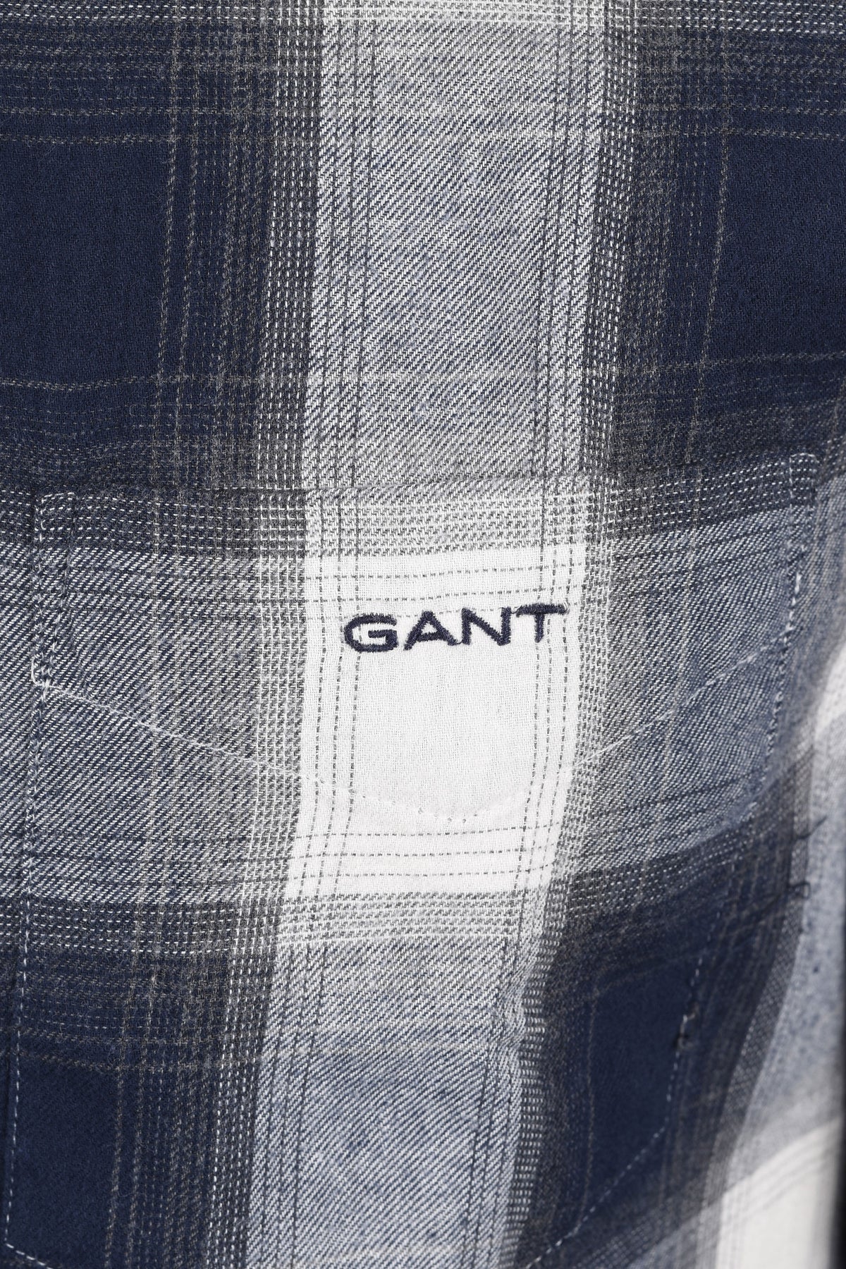 GANT REG WINDBLOWN FLANNEL CHECK SHIRT EVENING BLUE