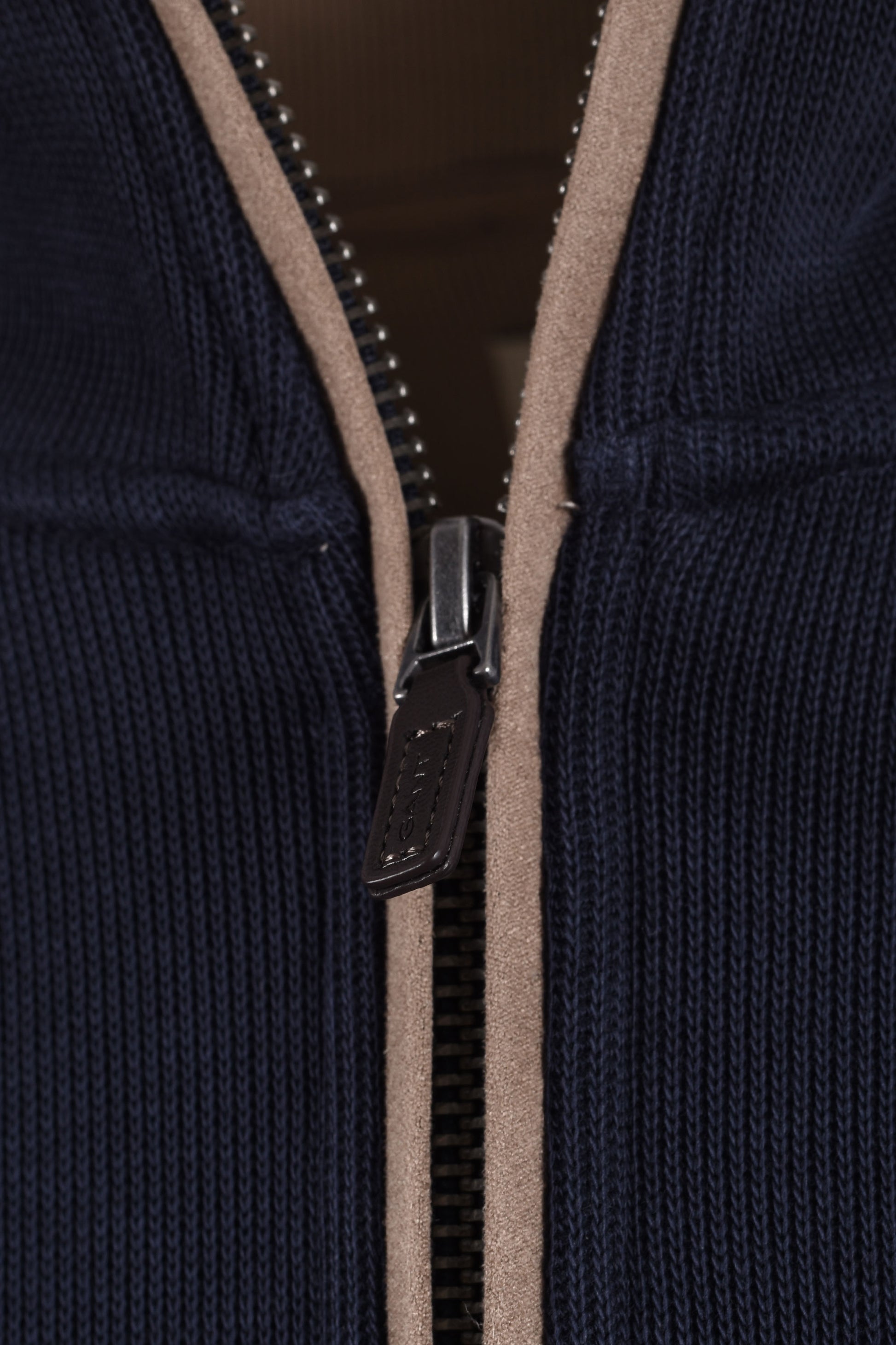 GANT SACKER RIB HALF ZIP EVENING BLUE Gant Michael Stewart Menswear  Sweatshirts & Hoodies