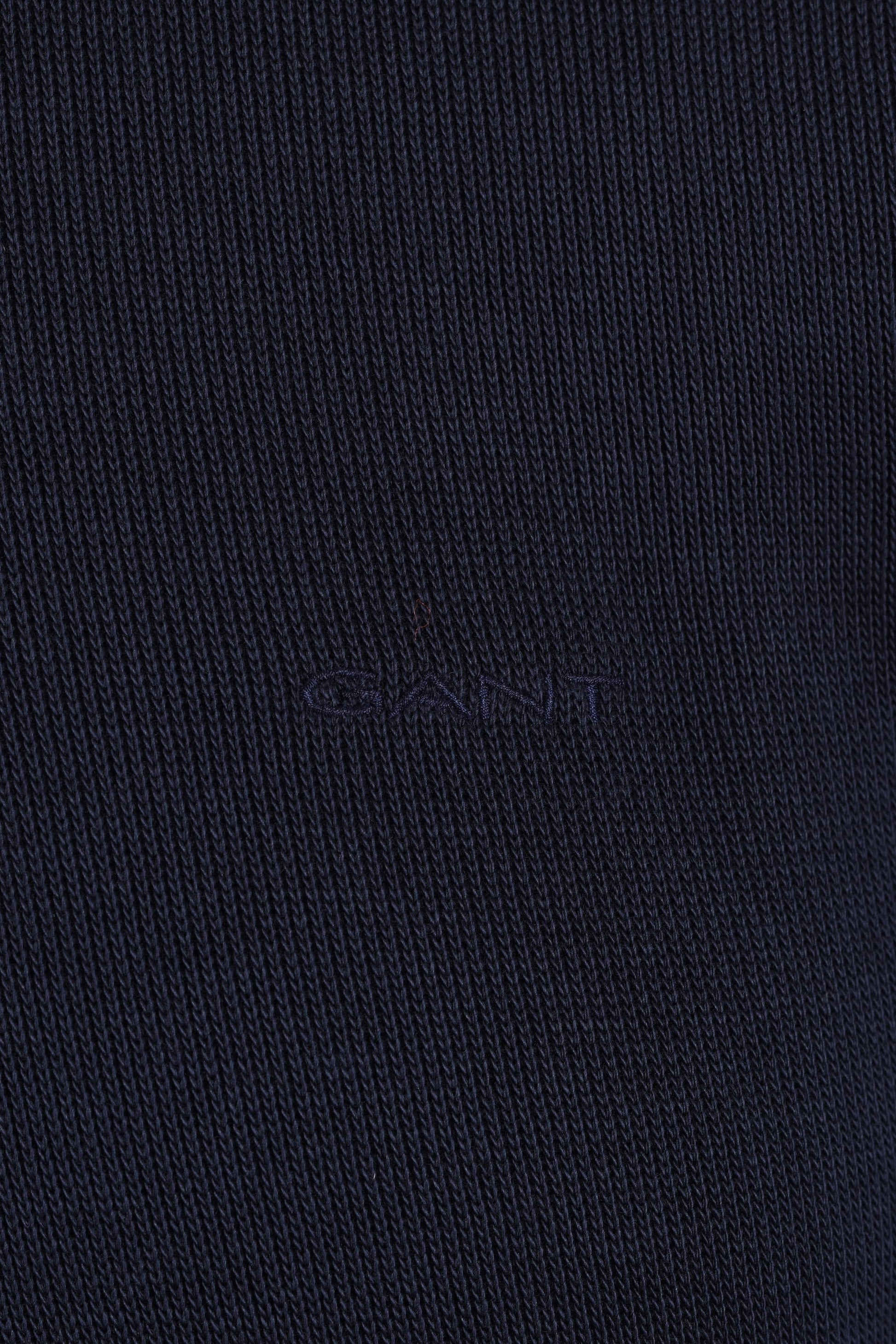 GANT SACKER RIB HALF ZIP EVENING BLUE Gant Michael Stewart Menswear  Sweatshirts & Hoodies