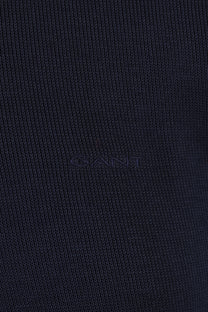 GANT SACKER RIB HALF ZIP EVENING BLUE Gant Michael Stewart Menswear  Sweatshirts & Hoodies