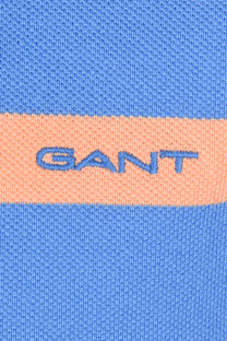 Gant Striped Polo Perfect Blue Gant