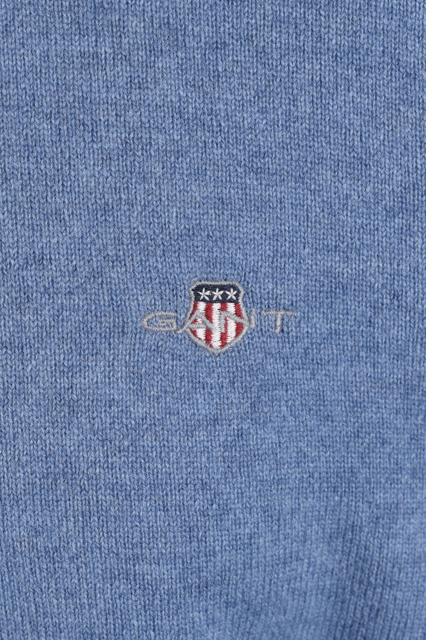 GANT SUPERFINE LAMBSWOOL CREW NECK BLUE HORIZON Gant Michael Stewart Menswear  Knitwear
