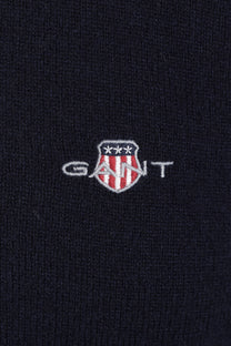 GANT SUPERFINE LAMBSWOOL CREW NECK MARINE Gant Michael Stewart Menswear  Knitwear