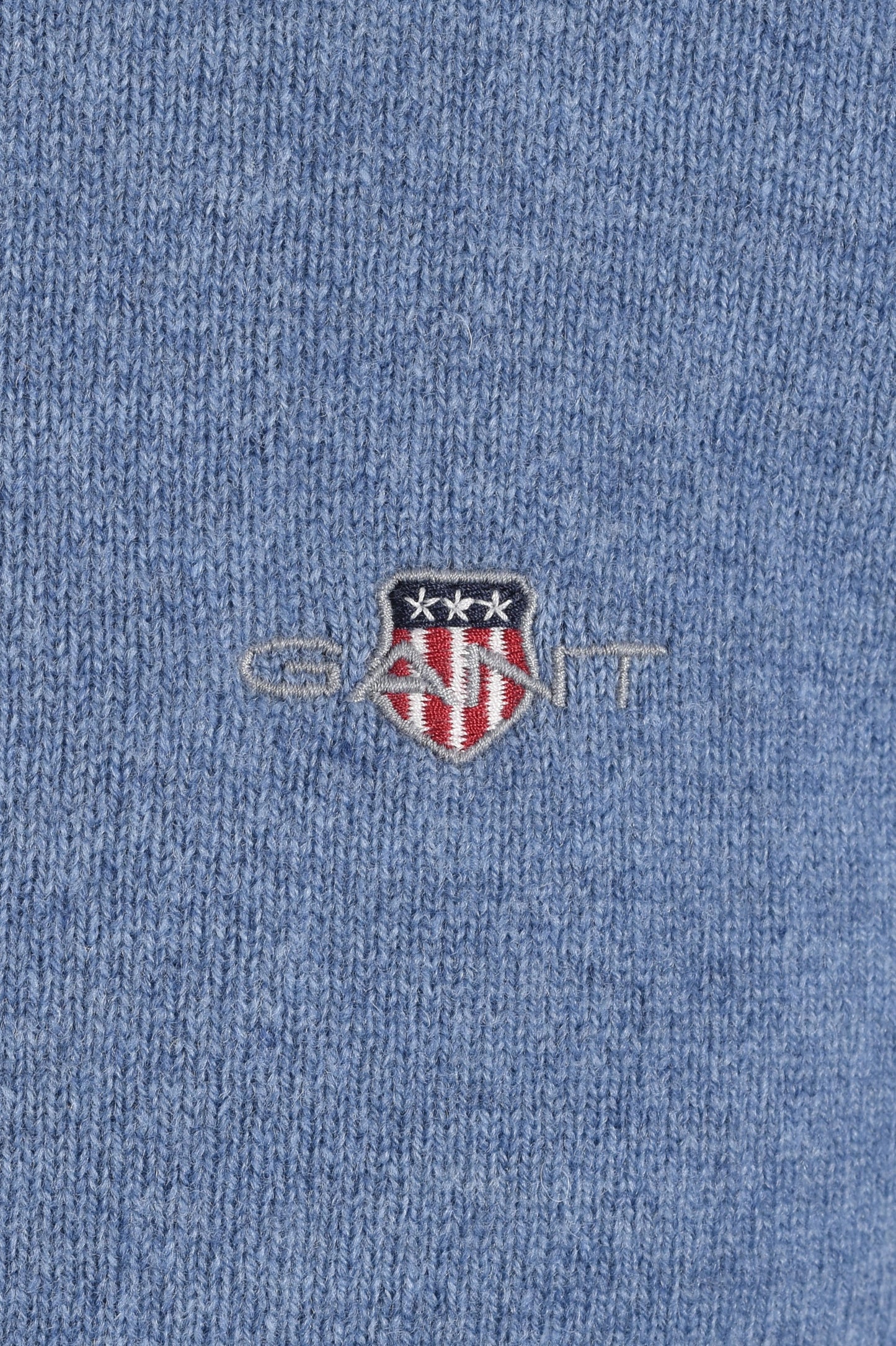 GANT SUPERFINE LAMBSWOOL HALF ZIP BLUE HORIZON Gant Michael Stewart Menswear  Knitwear