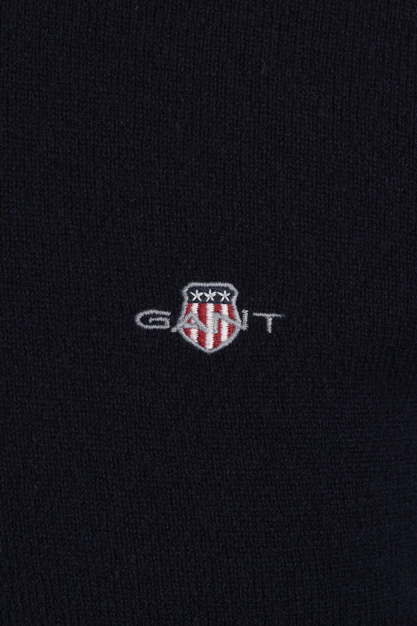 GANT SUPERFINE LAMBSWOOL HALF ZIP MARINE Gant Michael Stewart Menswear  Knitwear