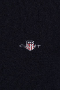 GANT SUPERFINE LAMBSWOOL HALF ZIP MARINE Gant Michael Stewart Menswear  Knitwear