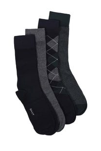Gant Argyle & Stripe 4pk Socks Marine Gant