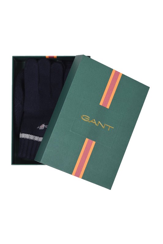 Gant Beanie & Glove Set Marine