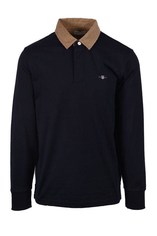 Gant Cord Collar Heavy Rugger Evening Blue