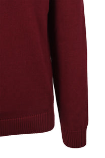 Gant Cotton Half Zip Knitwear Plumped Red Gant