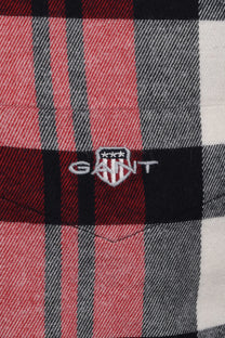 Gant Flannel Check Shirt Ruby Red Gant