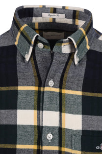 Gant Flannel Check Shirt Tartan Green Gant