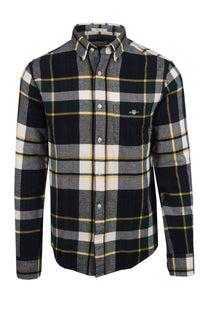 Gant Flannel Check Shirt Tartan Green Gant