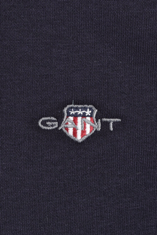 Gant Original Sweat Hoodie Evening Blue Gant Michael Stewart Menswear  Sweatshirts & Hoodies