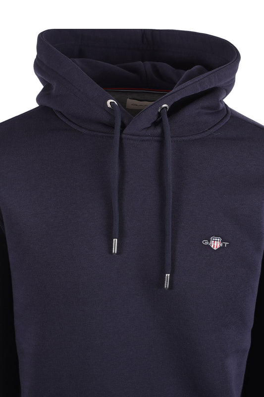Gant Original Sweat Hoodie Evening Blue Gant Michael Stewart Menswear  Sweatshirts & Hoodies