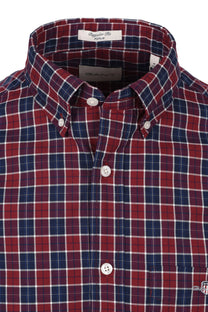 Gant Reg Classic Poplin Check Shirt Plumped Red Gant
