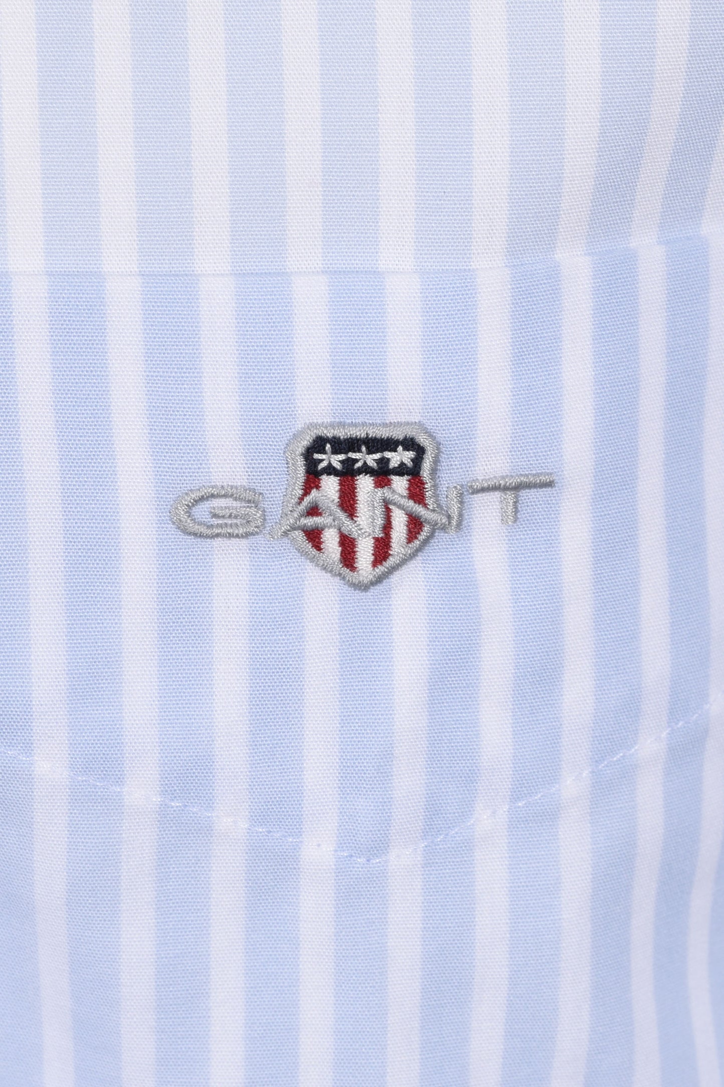 Gant Reg Poplin Stripe Shirt Light Blue