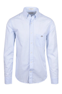 Gant Reg Poplin Stripe Shirt Light Blue Gant