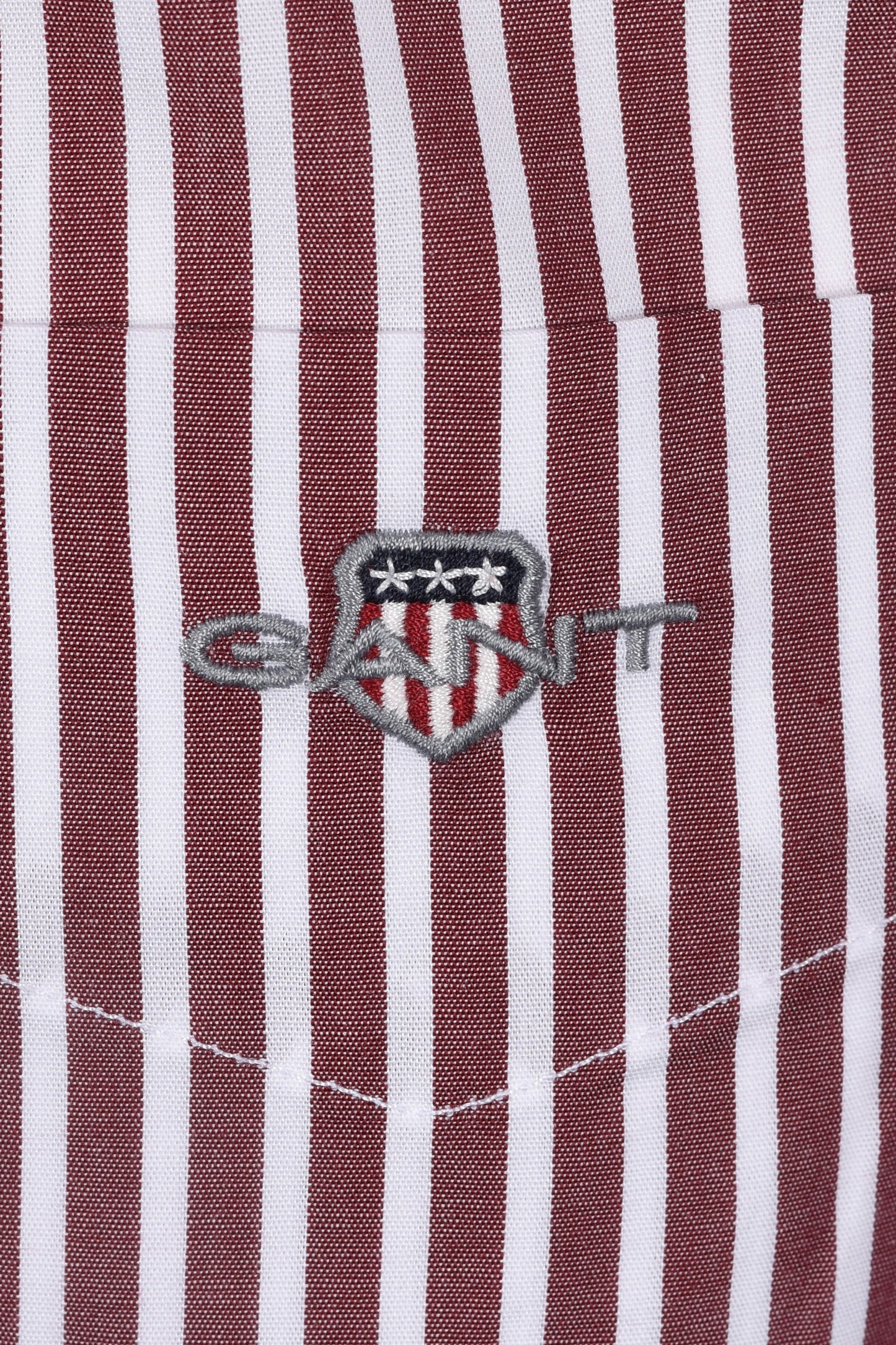 Gant Reg Poplin Stripe Shirt Plumped Red
