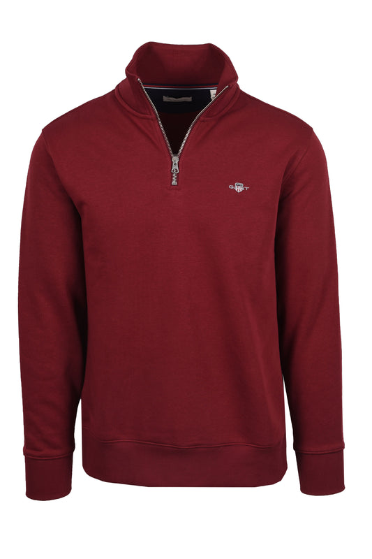 Gant Reg Shield Half Zip Sweat Plumped Red