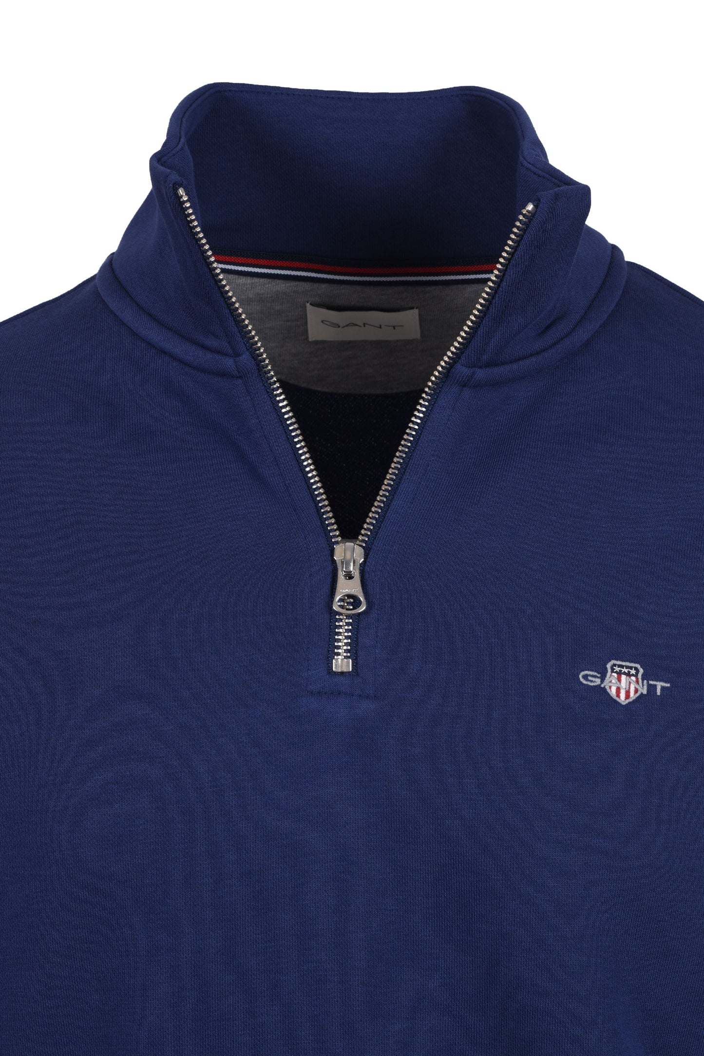 Gant Reg Shield Half Zip Sweatshirt Persian Blue