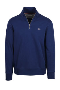 Gant Reg Shield Half Zip Sweatshirt Persian Blue Gant