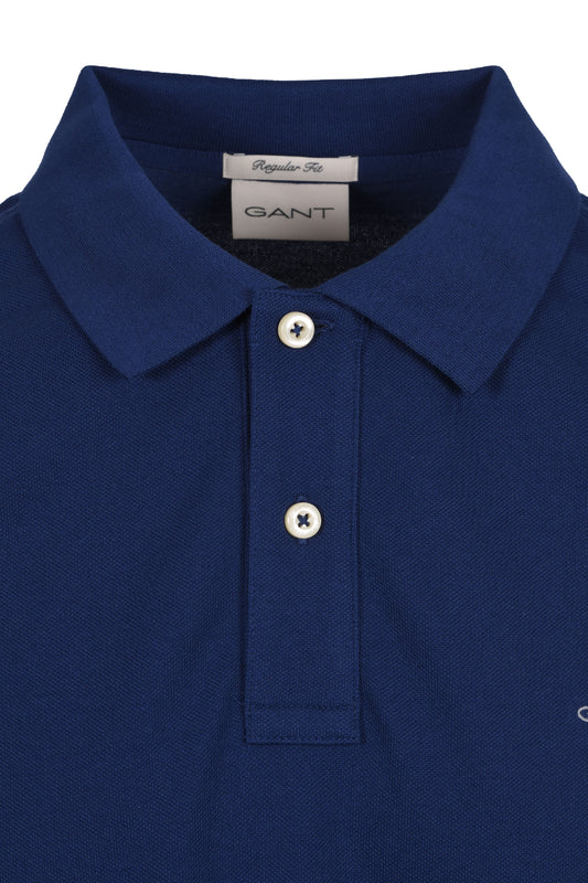 Gant Reg Shield SS Pique Polo Shirt Persian Blue