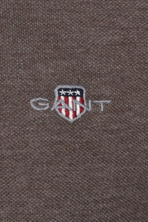 Gant Reg Shield SS Pique Polo Shirt Seawood Melange Gant