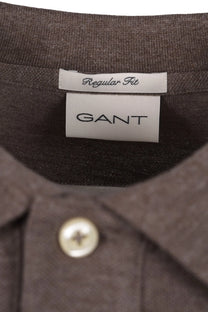 Gant Reg Shield SS Pique Polo Shirt Seawood Melange Gant