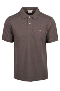 Gant Reg Shield SS Pique Polo Shirt Seawood Melange Gant