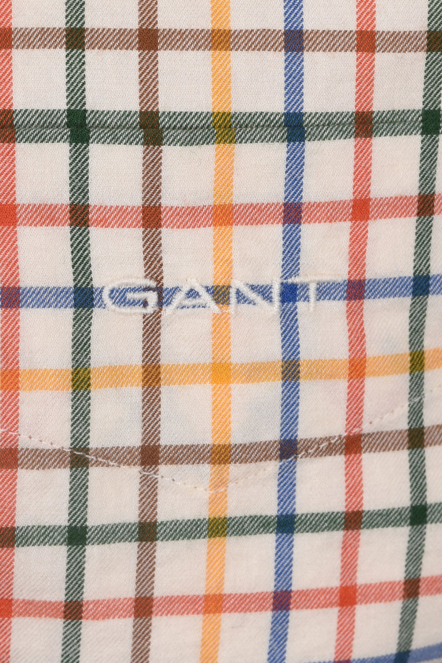 Gant Reg Twill Check Shirt Deep Orange