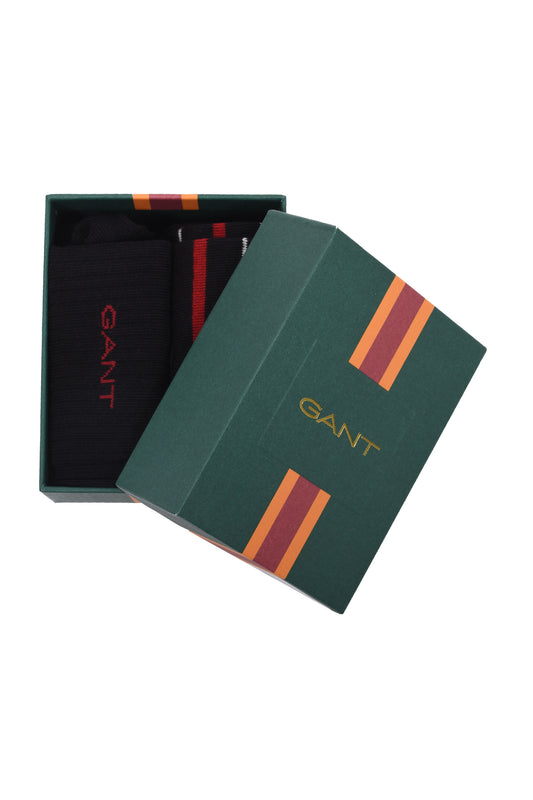 Gant Multi-Stripe 2pk Socks Black
